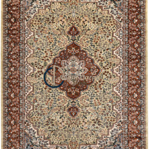 Scarlet Reverie – Hand-Knotted Silk Persian Rug