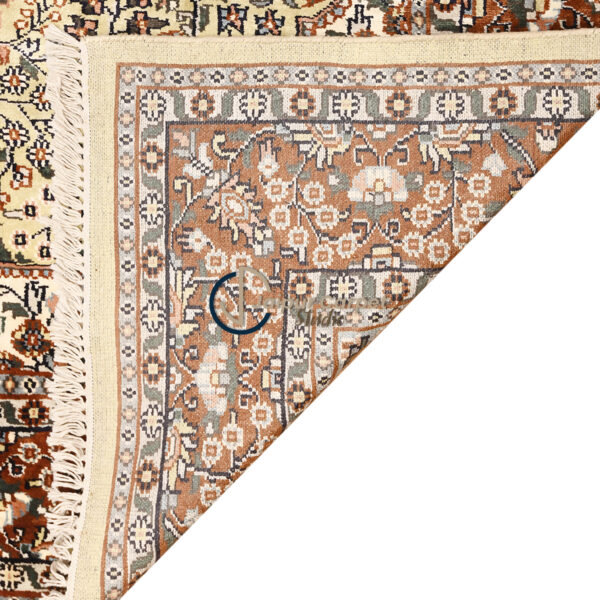 Scarlet Reverie – Hand-Knotted Silk Persian Rug - Image 7