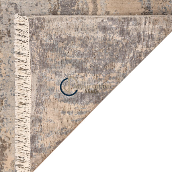 Eclipse Haze – Hand‑Carded Wool Abstract Rug - Image 7