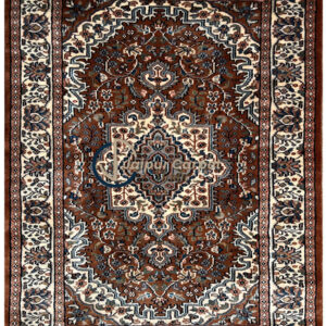 Ruby Reverie – Hand‑Knotted Indo‑Persian Wool Rug