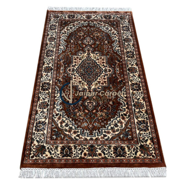 Ruby Reverie – Hand‑Knotted Indo‑Persian Wool Rug - Image 2