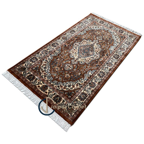 Ruby Reverie – Hand‑Knotted Indo‑Persian Wool Rug - Image 3