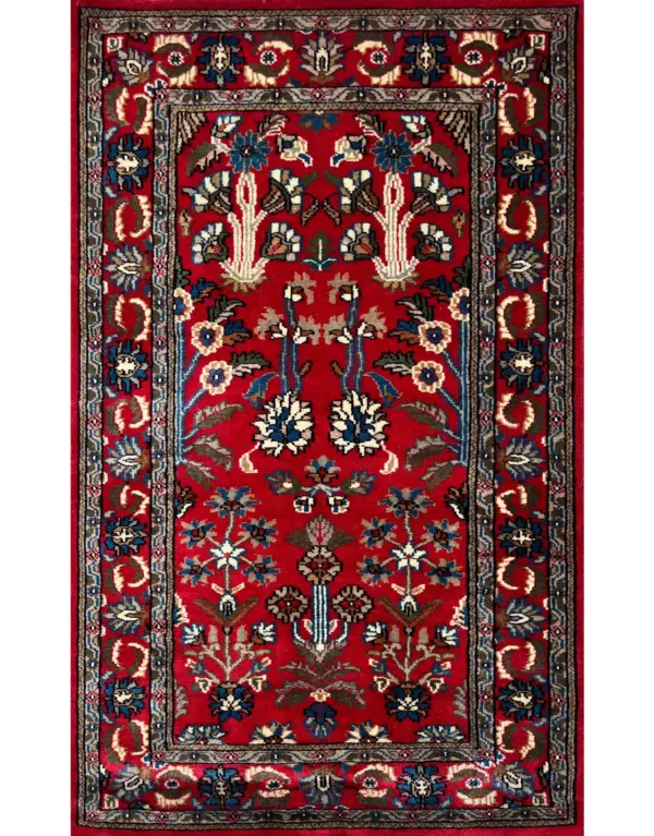 Hand-Knotted Wool Rug