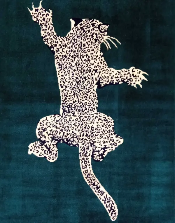 Climbing Leopard Hand Knotted Rug