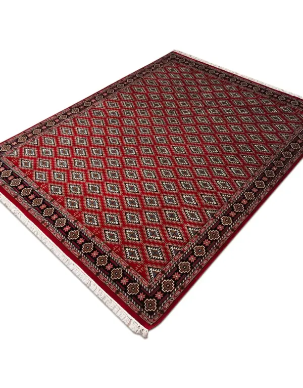 Red Bokhara Hand Knotted Rug