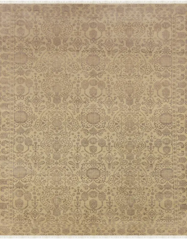 Kashmiri Wool and Silk Carpet