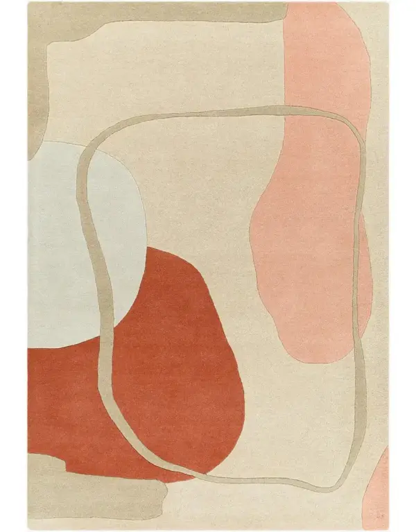 Eclipse Gold Abstract Hand Tufted Rug