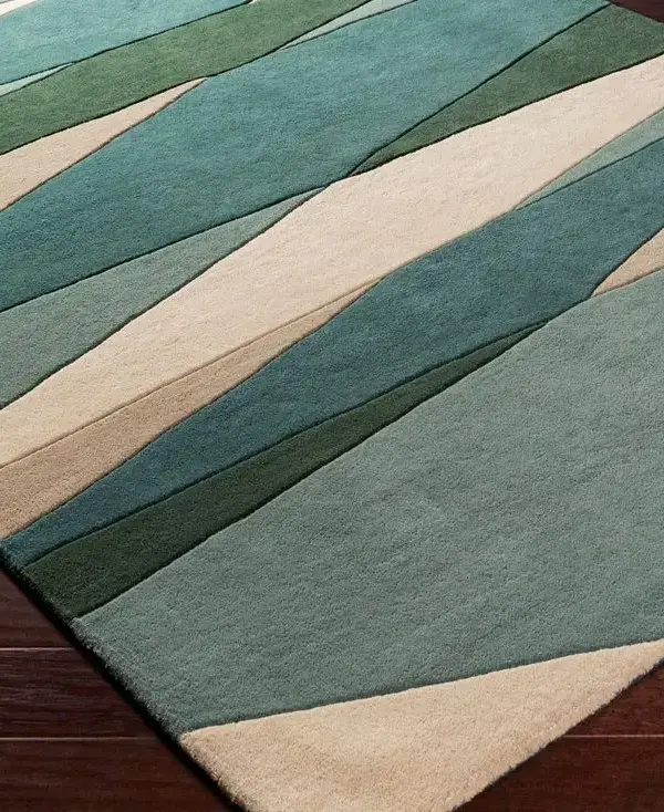 Vibrant Lahriya Wave Tufted Rug