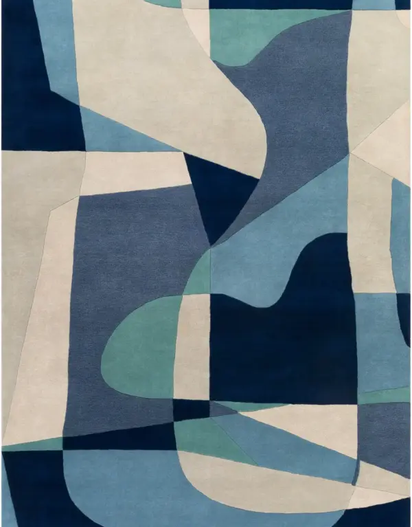 Emerald Moss Nature Flow Tufted Rug