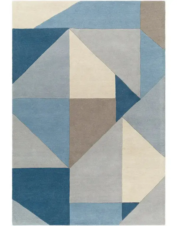 Optical Cubes Geometric Tufted Rug